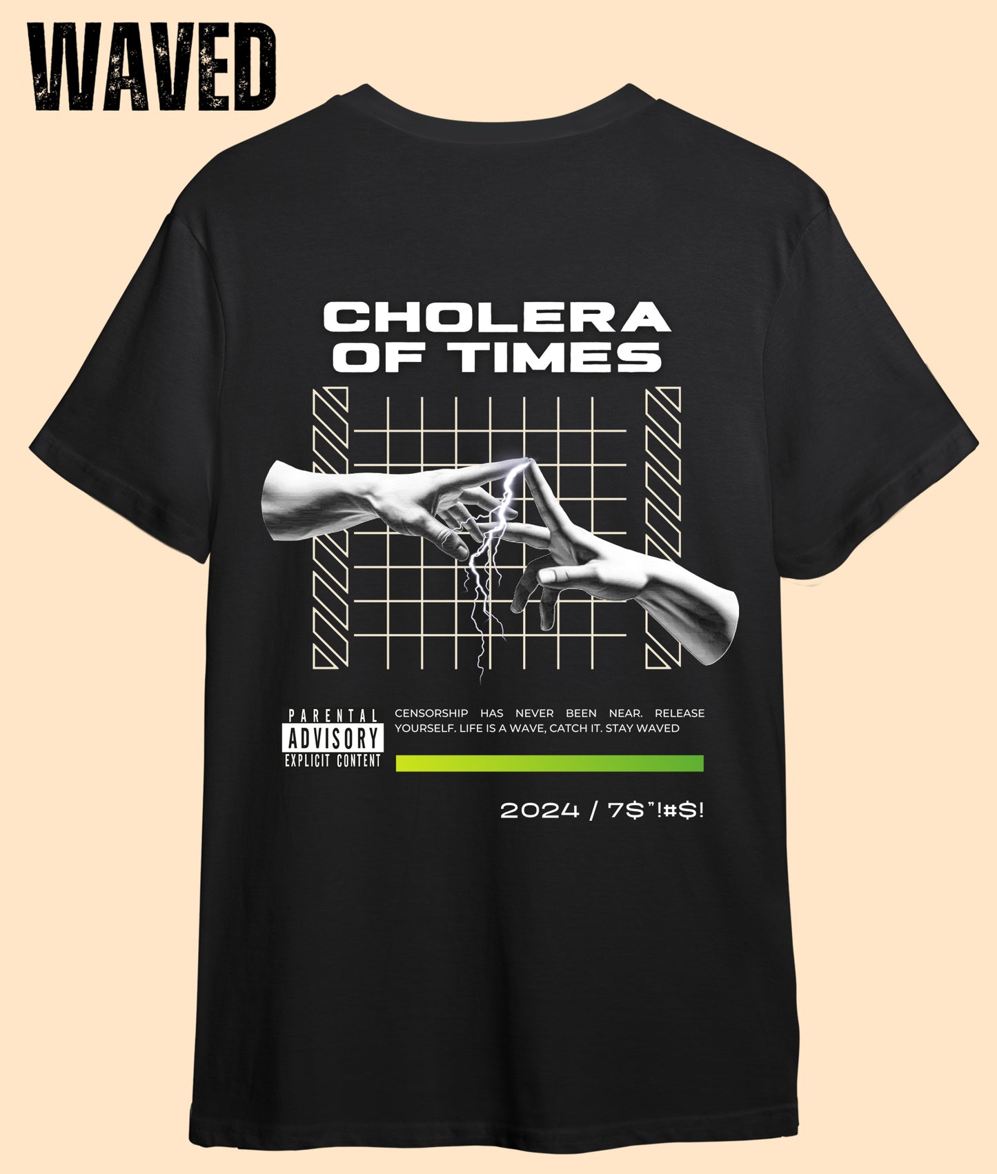 Remera Cholera Of Times Negra